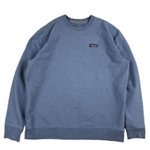 Patagonia Uprisal Crew Sweatshirt Blue Men&#39;s XL Simple Gorp Minimalist Logo - £27.25 GBP