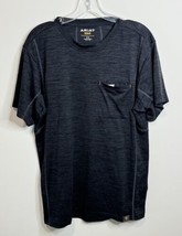 Ariat Rebar Shirt Mens Medium Black Pocket Tee Running Fitness Breathabl... - $14.84