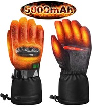 Heated Gloves SIZE LARGE for Men Women Motorcycle Outdoor Electric Recha... - £53.25 GBP