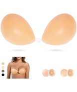 Sticky Strapless Bra, Invisible Push Up Adhesive Bra,Backless (Cup Size:C) - £12.16 GBP