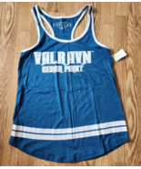 VALRAVN CEDER POINT Tank T-Shirt Size Medium blue Racer-Back Tee Coverup... - $13.37