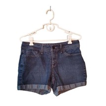 Faded Glory Shorts Womens Size 8 Denim Low Rise 5 Pockets Cotton Blend Summer - £12.03 GBP