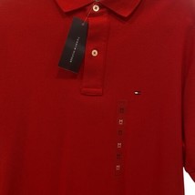 Tommy Hilfiger Men&#39;s Short Sleeve 100% Cotton Regal Red Polo Medium Nwt - £12.66 GBP