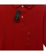 TOMMY HILFIGER Men&#39;s Short Sleeve 100% Cotton REGAL RED Polo MEDIUM NWT - £12.47 GBP