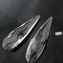 8PCS 120mm Long Grid Crystal Pendant Drop Prism Hanging SunCatcher Ornam... - £33.23 GBP