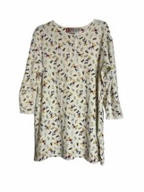 Vintage Mickey Mouse Pajama Shirt Bacon And Eggs Long Sleeve Large - £7.85 GBP