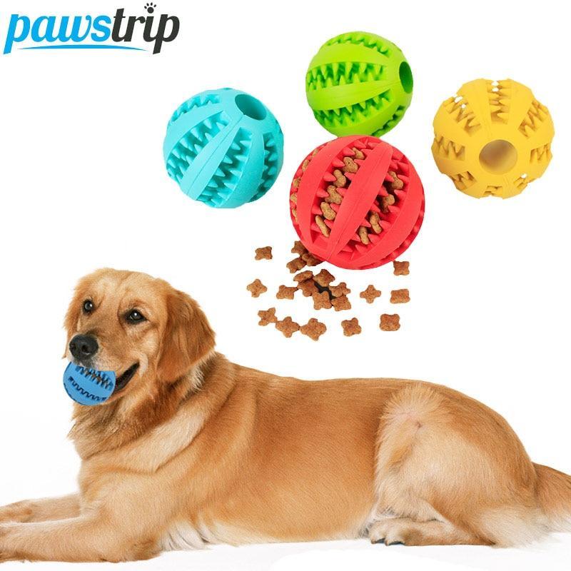 Dog Food Toy, Elastic Ball Dog Chew, Toy Tooth Cleaner, Rubber Ball Toys... - $3.56+