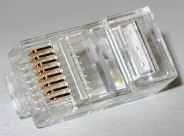 25 Modular plugs RJ-45 8P8C End Connectors CAT5e RJ45 Network Cable IDEA... - $360.93 MXN