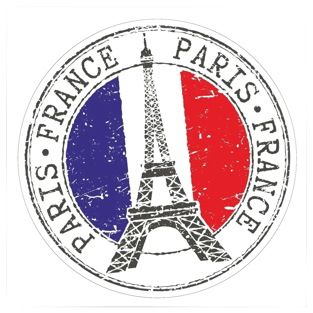 Paris Eiffel Tower French Vinyl Car Truck Hand Luggage Sticker Personality Acces - £58.59 GBP