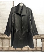 Vtg Andrea Jovine Satin women&#39;s Size 6 Oversized Coat  Jacket cardigan B... - $60.48 CAD