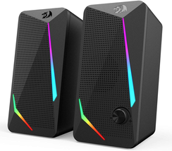 Redragon GS510 RGB Desktop Speakers, 2.0 Channel PC Computer Speaker with 4 Colo - £28.07 GBP