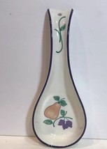 Orchard Medley Spoon Rest A Princess House Exclusive Ceramic Kitchen Accessory - £19.71 GBP