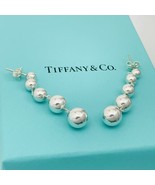 Tiffany &amp; Co Graduated Bead Earrings HardWear Bead Ball Drop Dangle in S... - £460.74 GBP