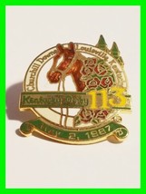 Enamel Churchill Downs Vintage Kentucky Derby 113 Pin May 2, 1987 Excellent Cond - £23.34 GBP