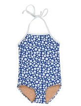 Nwt Toobydoo Toddler Sammy One Piece Swimsuit Blue Size 1/2 - £15.54 GBP