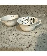 Wedgwood of Etruria Barleaston Williamsburg Wild Flowers  4 Tea Cups Eng... - $22.49