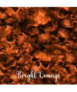 Reaper Skulls Bright Orange vinyl Wrap air release MATTE Finish 12&quot;x12&quot; - €9,43 EUR