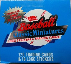 1987 Fleer Classic Miniatures Mini Team Set Baseball Cards U You Pick From List - £0.97 GBP+