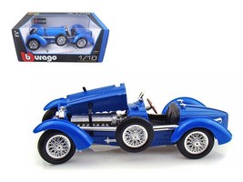 1934 Bugatti Type 59 Blue 1/18 Diecast Model Car by Bburago - $2,258.82 MXN