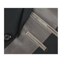 Men Renoir Suit Separate Super 140s Soft Wool Two Button Classic Fit 508-1 Black image 4