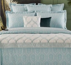 Yves Delorme Paris Nil Bleu 4pc King Duvet/3 Euros Set Nip $1235 - £529.13 GBP