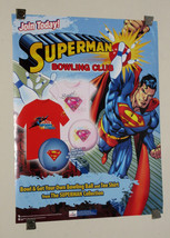 Superman DC Action Adventure Comics 28x22 inch USBC Bowling Club promo p... - £29.99 GBP