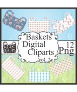 Baskets Digital Cliparts Vol. 2 - $37.30 MXN