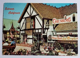 SOLVANG CALIFORNIA USA STAMPED AND DATED POSTCARD LOS ANGELES CARLSBERG ... - $9.99