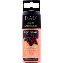 Plaid Fashion Dimensional Fabric Paint in Assorted Colors (1.1-Ounce), B... - $7.84