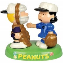 Peanuts Schroeder and Lucy Baseball in Tray Salt and Pepper Shakers Set ... - $24.18