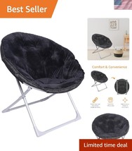 Chic Faux Fur Chair with Durable Metal Frame - Perfect for Relaxing Spaces - $1,643.82 MXN