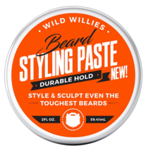 2x Wild Willies Medium Hold Texturizing Jar Beard Styling Paste, 2 oz - $28.99