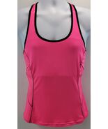 A) FILA Woman Pink Stretch Athletic Sleeveless Racerback Tank Top Shirt ... - $11.87