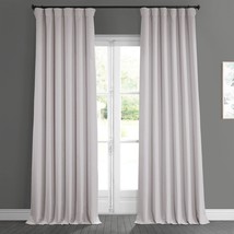 Faux Linen Room-Darkening Curtains, 50 X 84, Birch, Hpd Half Price Drapes, P. - £32.22 GBP
