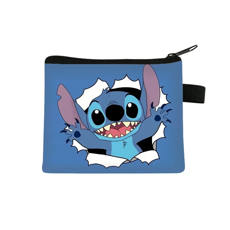 Disney Stitch Wallet Kawaii Lilo Stitch Coin Purse Cartoon Children Port... - $1.60