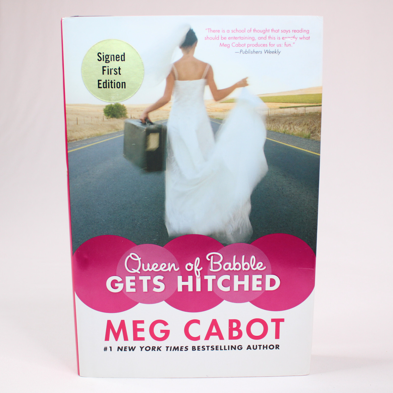 Signed Queen Of Babble Gets Hitched Hardcover With DJ By Cabot Meg 1st E... - $15.70