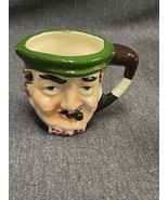 Vintage  TOBY MUG Jug pitcher man bow tie and mustache With Pipe - $10.89