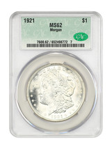 1921 $1 Morgan CACG MS62 - £79.92 GBP