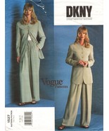 Misses Career Office Vogue American Designer DKNY Jacket Pants Sew Patte... - €8,61 EUR
