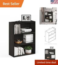 Pasir 3-Tier Open Shelf Bookcase, Blackwood - $68.29