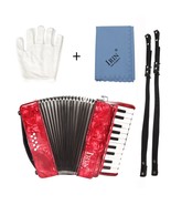 Accordion 22 keys 8 bass red keyboard instrument - €346,50 EUR
