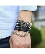 Women Men Skeleton Fashion PU Bracelet - $180.56 MXN