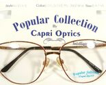 NEW Popular Collection by Capri VIVAN GOLD /DEMI BROWN EYEGLASSES 58-16-... - $20.79