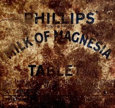 Phillips Milk Of Magnesia Tablet Tin 1950s Antique Medical Collectibles E72 - $19.99