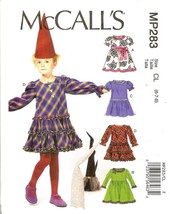 McCall&#39;s 6638/P283 Children&#39;s Girls Dress Variations Pattern 6,7,8 UNCUT FF - £7.44 GBP