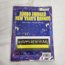 Happy New Year Jumbo Fringe Banner Party Decoration - $7.92