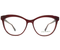 Zac Posen Eyeglasses Frames Rumia RY Burgundy Red Cat Eye Full Rim 53-15-140 - £54.64 GBP