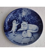 1973 Happy Mother&#39;s Day, Mum, Porcelain Collectible Cat &amp; Kitten Plate L... - €47,37 EUR