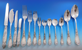 Tulipe Tulip by Boulenger French 950 Sterling Silver Flatware Service Set 214 pc - £27,131.87 GBP