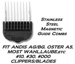 Andis Stainless Steel Magnetic 3/4&quot;(19mm)&quot;A&quot; Guide Clipper Blade Comb Attachment - £7.89 GBP